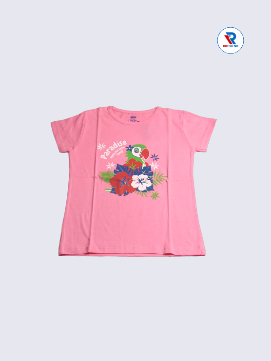 Girls Clothing Set: Cute Pink Graphic T-Shirt with Pants Outfit