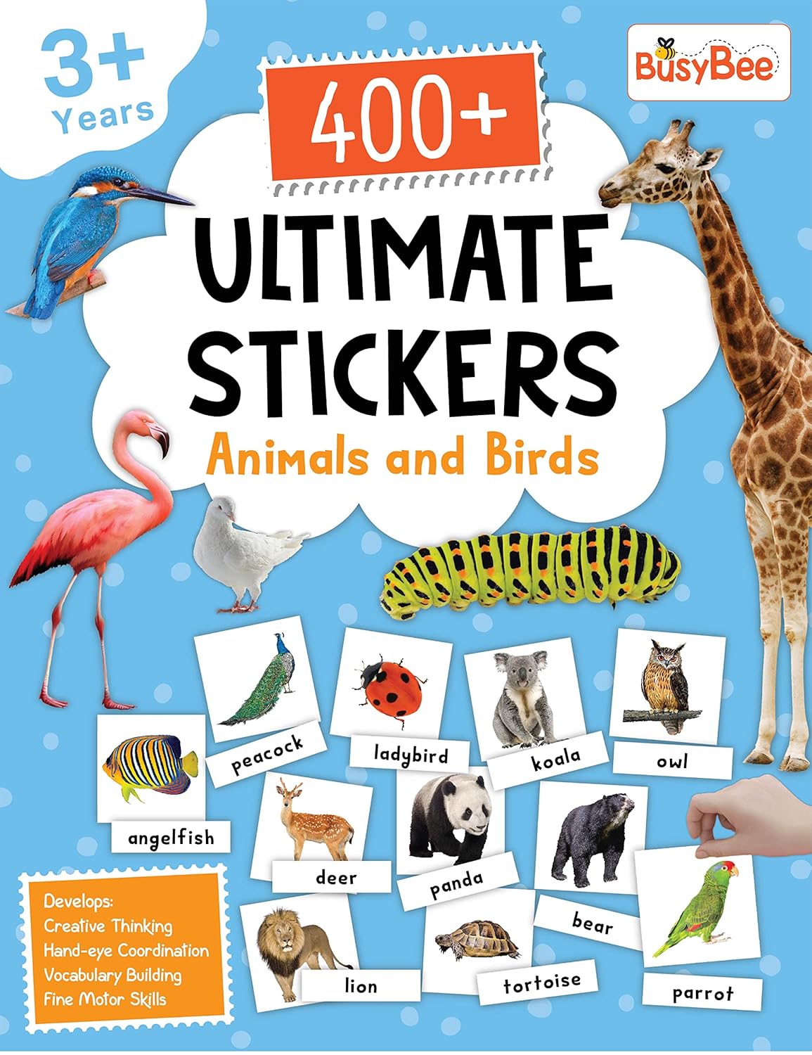 400+ Ultimate Stickers Book - Animals and Birds for 3+ Years Kids (English, Paperback)