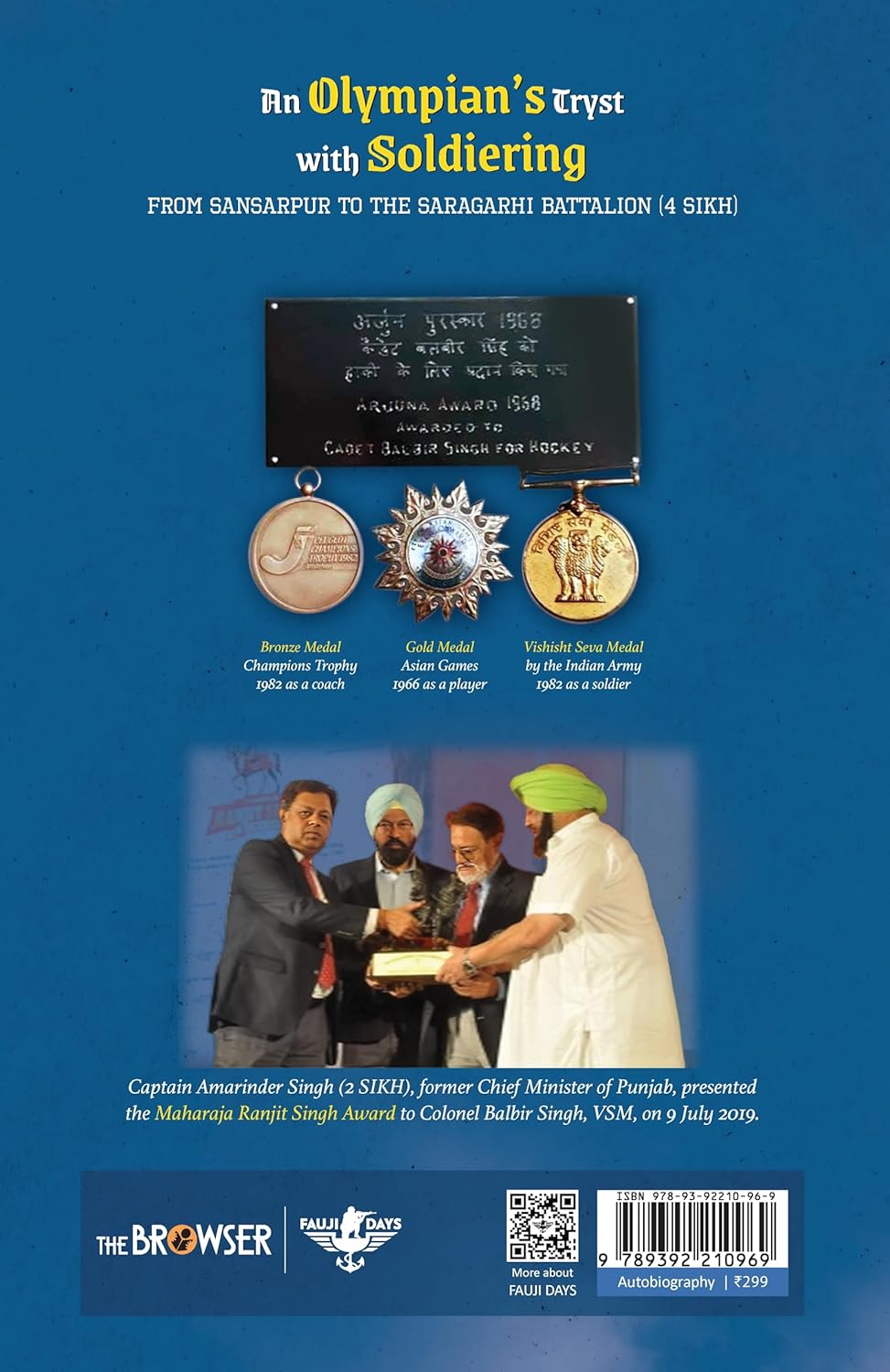 An Olympian's Tryst With Soldiering (English, Paperback, VSM Colonel Balbir Singh)