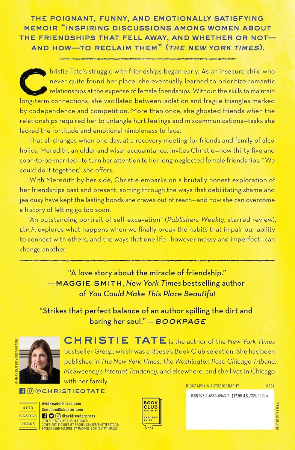 BFF: A Memoir of Friendship Lost and Found (English, Paperback, Christie Tate)