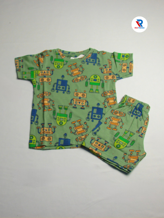 Robo design clothing set for baby boys aged 6-12 months, by RioTrend
