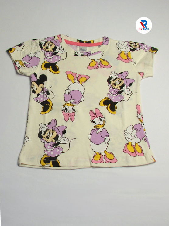 Cartoon design T-shirt for baby girls aged 12-18 months, by RioTrend