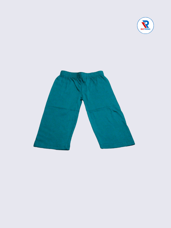 Boys 3/4th Shorts 05-06Yrs Gray and Dark Green Color RioTrend