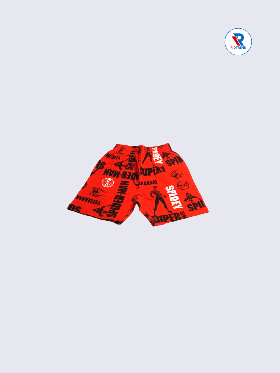 Boys Co-Ord Shorts 02-04Yrs Red and Black Color RioTrend