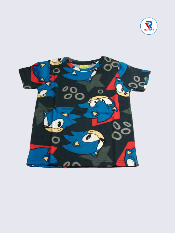 Boys Co-Ord T-Shirt 02-06Yrs Black and Blue Color RioTrend