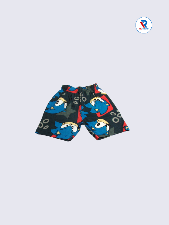 Boys Co-Ord Shorts 02-06Yrs Black and Blue Color RioTrend