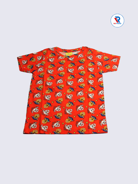 Boys Co-Ord T-Shirt 02-06Yrs Red and Yellow Color RioTrend