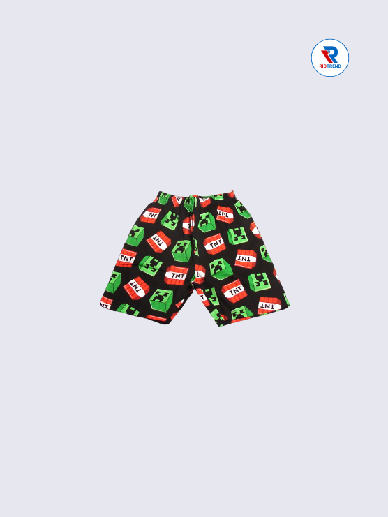 Boys Co-Ord Shorts 09-10Yrs Eerie Black Color RioTrend