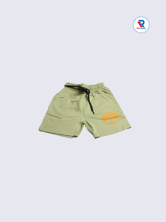 Boys Shorts 03-14Yrs Black and Cream Color RioTrend