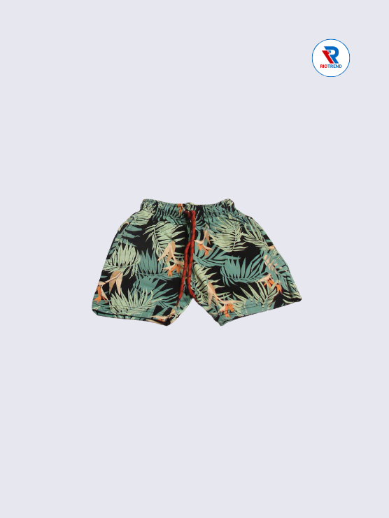 Boys Shorts 05-14Yrs Red and Laurel Color RioTrend