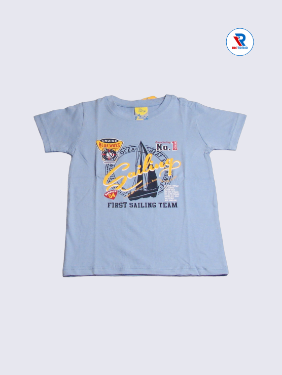 Boys T-Shirt 05-14Yrs Silver and Pearl Color RioTrend