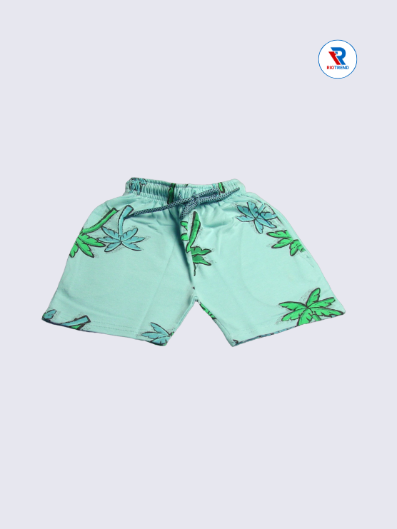 Boys Shorts 03 to 08yrs in Light Cyan Color (Full)-RioTrend