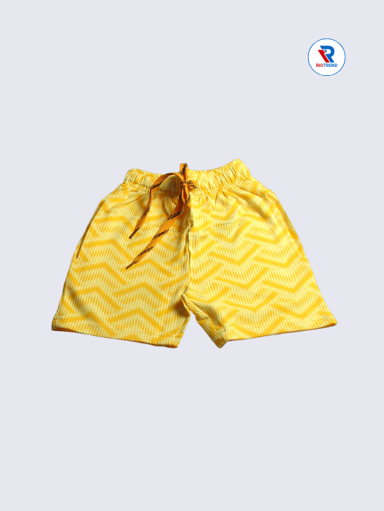 Boys Shorts 02 to 08yrs in Light Yellow Color (Full)-RioTrend