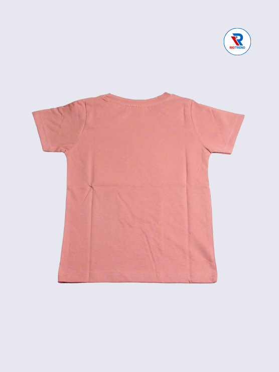Boys T-Shirt 03 to 08yrs in Coral Pink Color(Back)-RioTrend