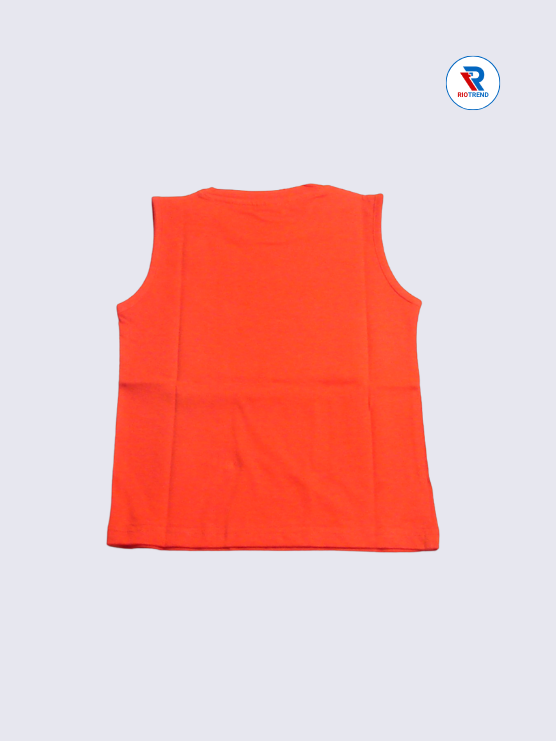 Boys T-Shirt 03 to 08yrs in Red with Black Color(Back)-RioTrend