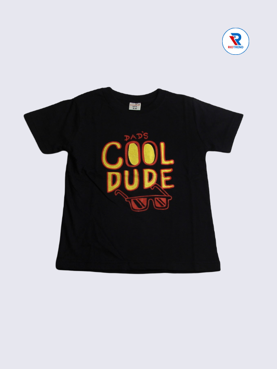 Boys T-Shirt 05 to 10yrs in Black Color(Front)-RioTrend
