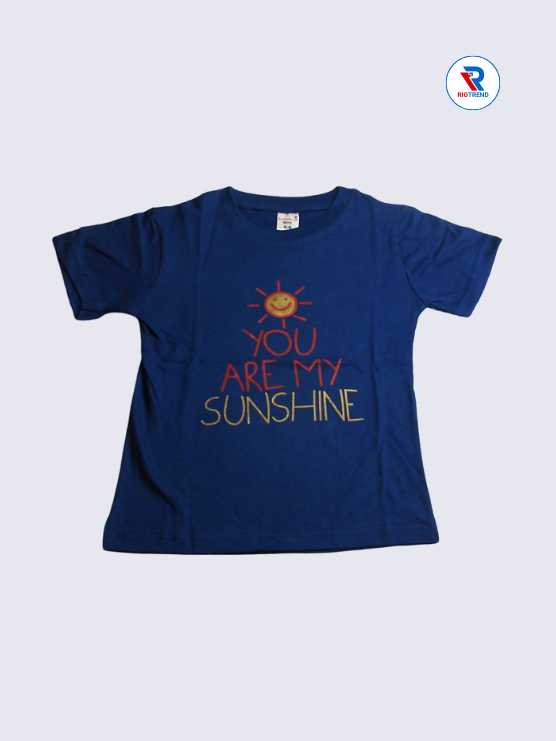Boys T-Shirt 05 to 12yrs in Blue Color(Front)-RioTrend