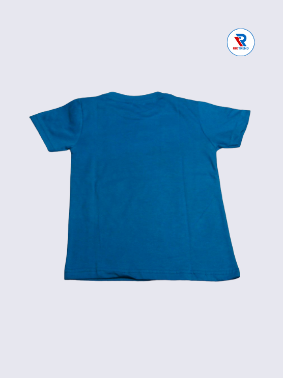 Boys T-Shirt 07-08yrs in Blue and White Color(Back)-RioTrend