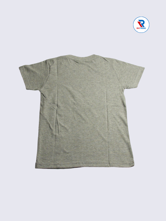 Boys T-Shirt 07-08yrs in Gray with Blue Color(Back)-RioTrend
