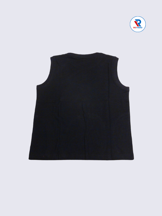 Boys T-Shirt 09-10yrs in Jet Black Color(Back)-RioTrend