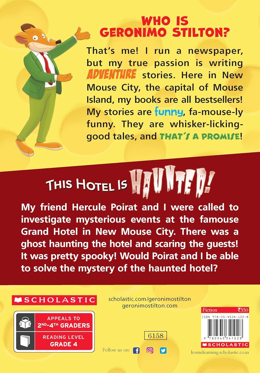 Geronimo Stilton #50: This Hotel Is Haunted! (English, Paperback, Geronimo Stilton)
