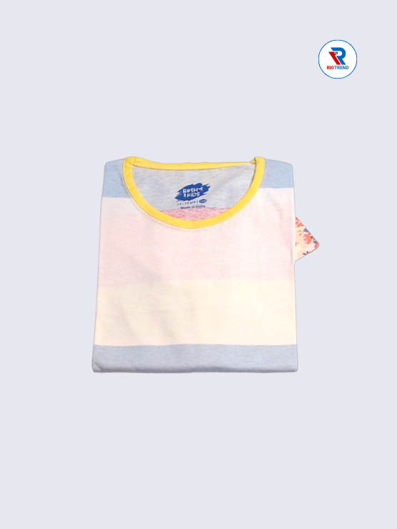 Girls Full Sleeve T-Shirt 13-14yrs in Multicolor(Folded)-RioTrend