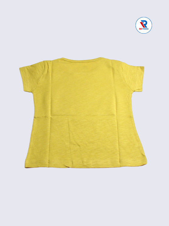 Girls T-Shirt 03-04yrs in Lemon Color(Back)-RioTrend