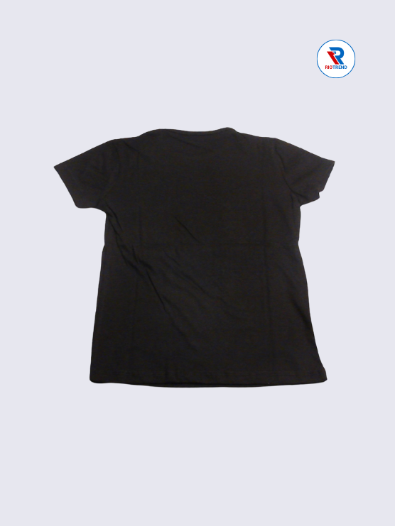 Girls T-Shirt 09 to 12yrs in Black Color(Back)-RioTrend