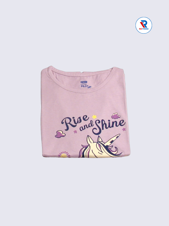 Girls T-Shirt 11-12yrs in Lilac(Folded)-RioTrend