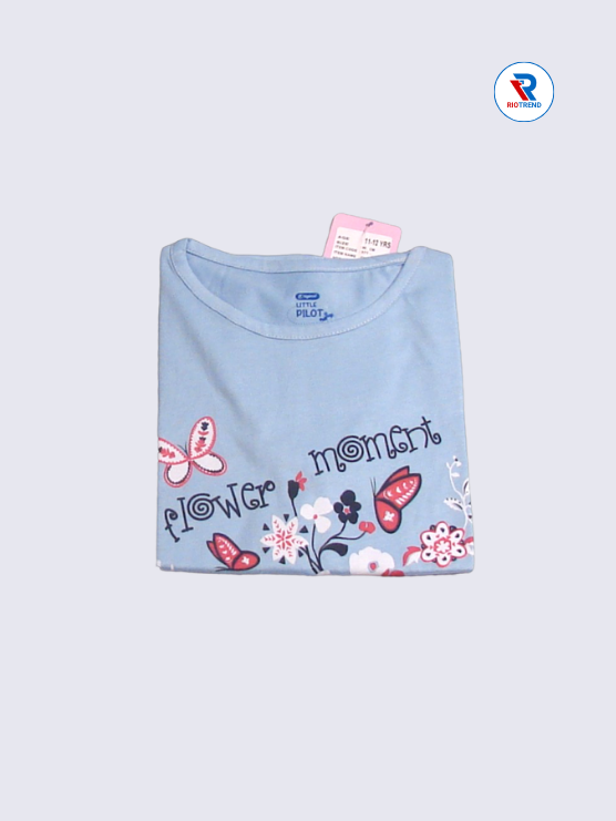 Girls Full Sleeve T-Shirt 13-14yrs in Multicolor(Folded)-RioTrend