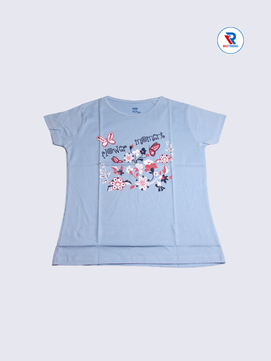 Girls Full Sleeve T-Shirt 13-14yrs in Multicolor(Front)-RioTrend