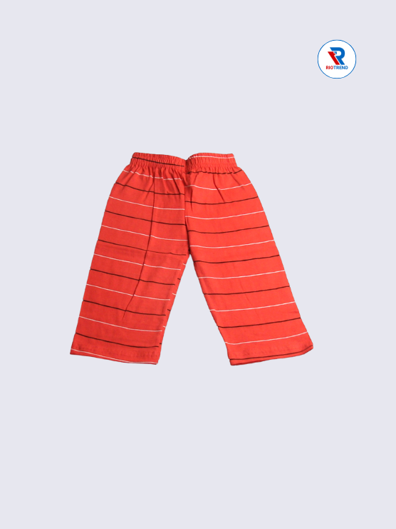 Girls 3/4th Pant 05-12Yrs in Coral Color - RioTrend