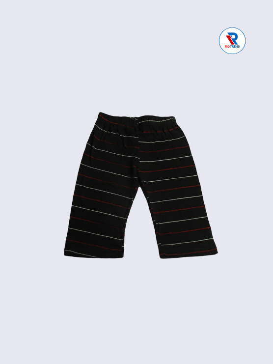 Girls 3/4th Pant 05-12Yrs in Black Color - RioTrend
