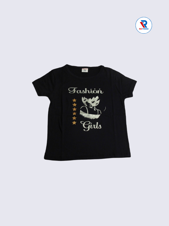 Girls 3/4th T-Shirt 05-12Yrs in Dark Blue Color - RioTrend
