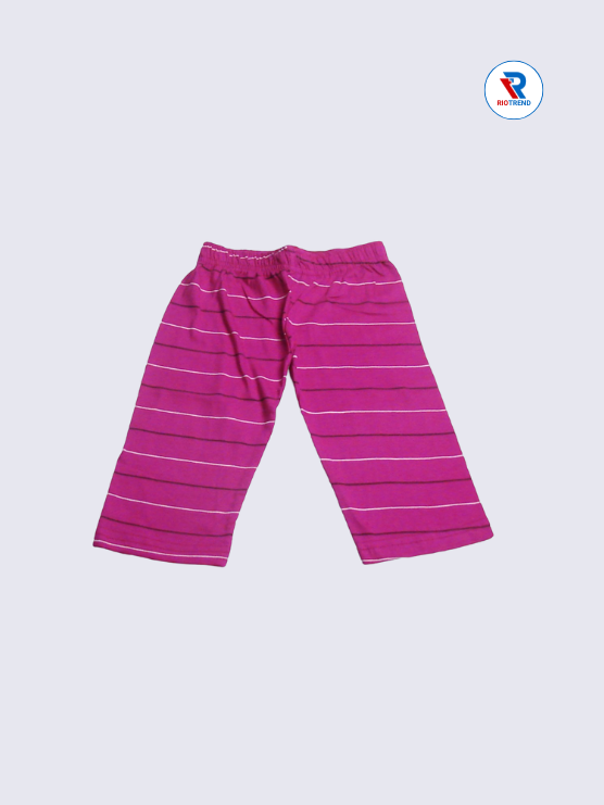 Girls 3/4th Pant 05-12Yrs in Violet Color - RioTrend