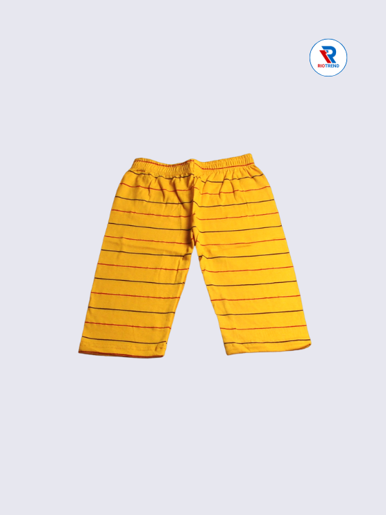 Girls 3/4th Pant 05-12Yrs in Yellow Color - RioTrend