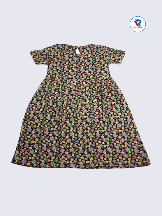 Girls Frock Sleeve 09-10yrs in Old Lavender Color(Back)-RioTrend