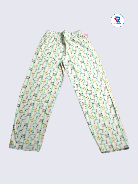Girls Pyjama Pant 02 to 03yrs in Light Green Color(Full)-RioTrend