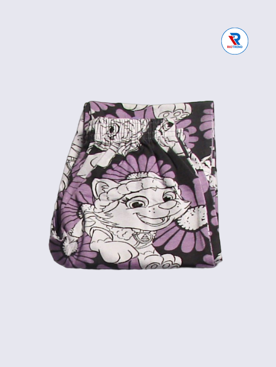 Girls Pyjama Pant 02 to 03yrs in Purple Color(Folded)-RioTrend