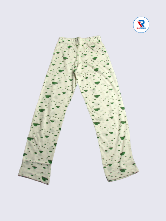 Girls Pyjama Pant 02 to 03yrs in White Color(Full)-RioTrend