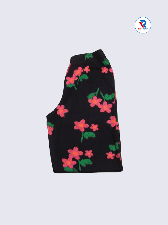 Girls Pyjama Pant 03 to 14yrs in Black Color(Half Folded)-RioTrend