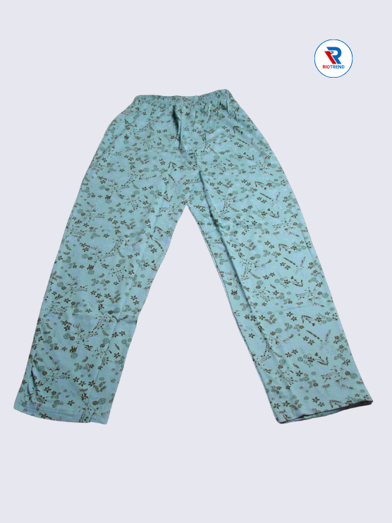 Girls Pyjama Pant 11 to 12yrs in Light Steel Blue Color(Full)-RioTrend
