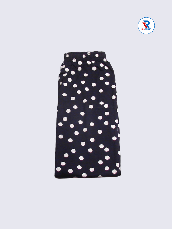 Girls Pyjama Pant 11 to 12yrs in Navy Blue Color(Half Folded)-RioTrend