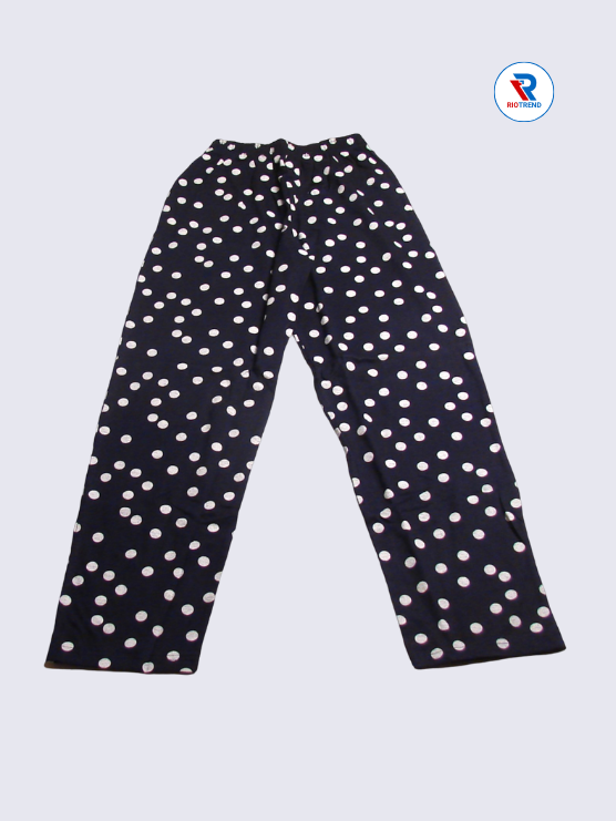 Girls Pyjama Pant 11 to 12yrs in Navy Blue Color(Full)-RioTrend