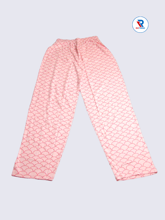 Girls Pyjama Pant 15 to 16yrs in Pink Color(Full)-RioTrend