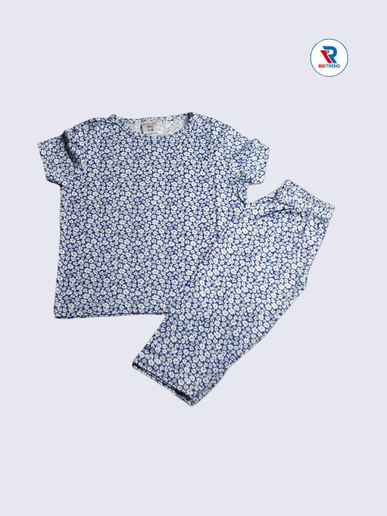 Girls Pyjama Set 01-12yrs in Blue Color - RioTrend