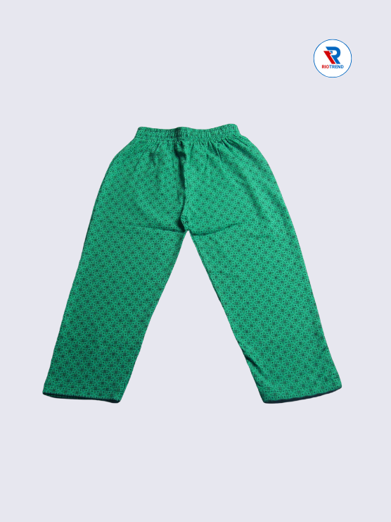 Girls Pant Cotton 02-12Yrs Black and Green Color - RioTrend