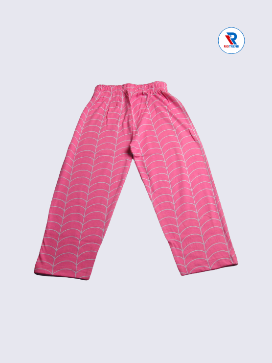 Girls Pant Cotton 02-12Yrs Lavender and Pink Color - RioTrend