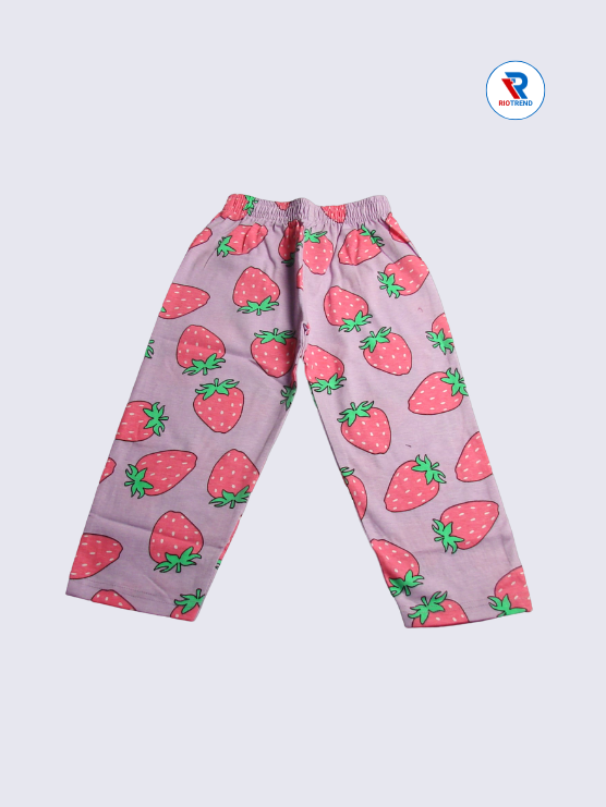Girls Pant Cotton 02-12Yrs Light Pink Color - RioTrend