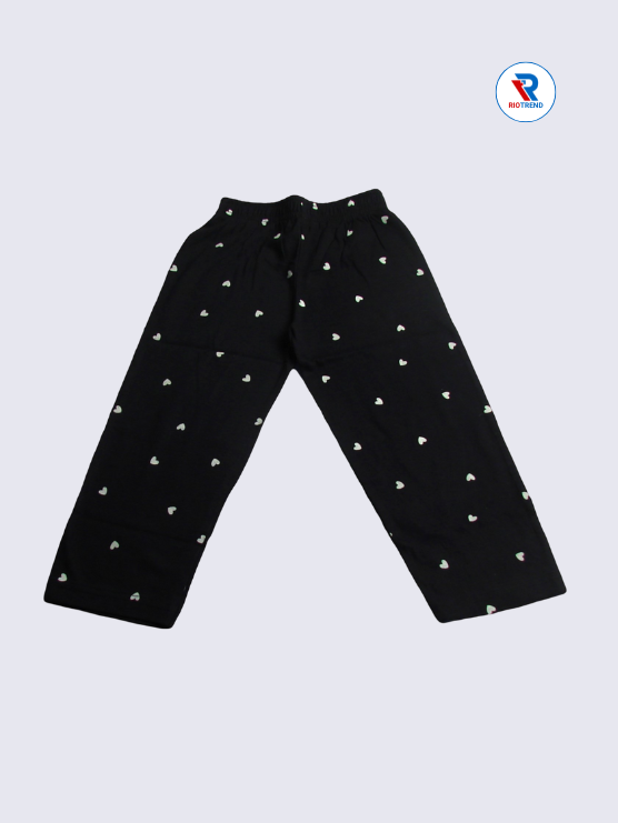 Girls Pant Cotton 02-12Yrs Red and Black Color - RioTrend
